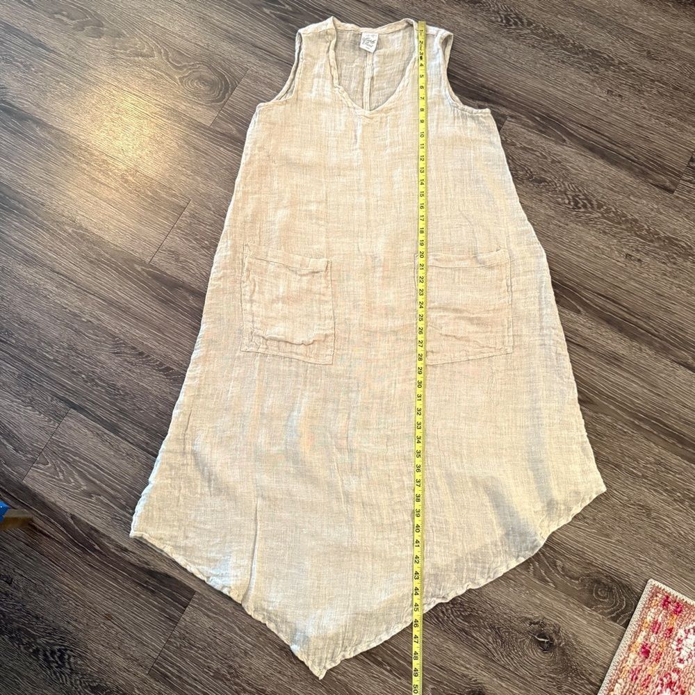 Match Point One Size Linen Dress - Picture 4 of 5
